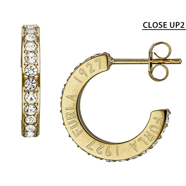フルラ ピアス レディース ブランド 1927 HOOP EARRINGS ステンレススチール(イエローゴールドPVD) FJ1107ETU イエローゴールド FJ1107ETU