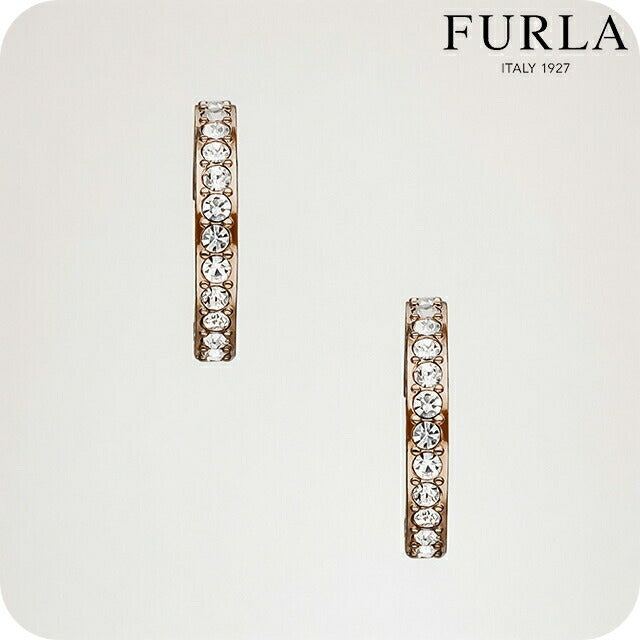 フルラ ピアス レディース ブランド 1927 HOOP EARRINGS ステンレススチール(ピンクゴールドPVD) フープ 両耳用 FJ1108ETU FJ1108ETU