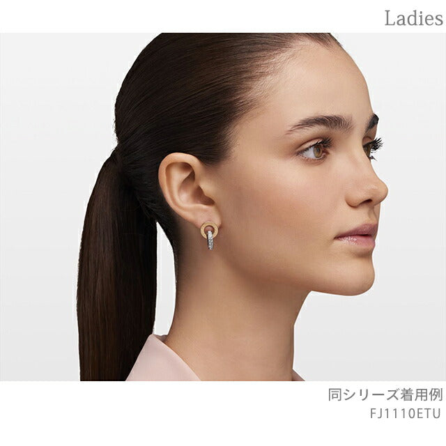 フルラ ピアス レディース ブランド 1927 DOUBLE HOOP PENDANT ステンレススチール(イエローゴールドPVD) スタッド 両耳用 FJ1109ETU FJ1109ETU