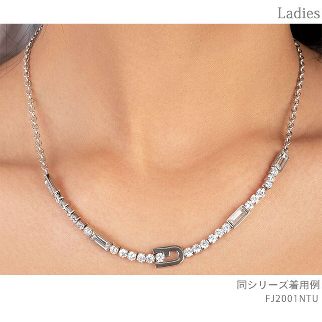 フルラ ネックレス レディース ブランド スパークリング ネックレス ステンレススチール FJ2001NTU シルバー アクセサリー FJ2001NTU