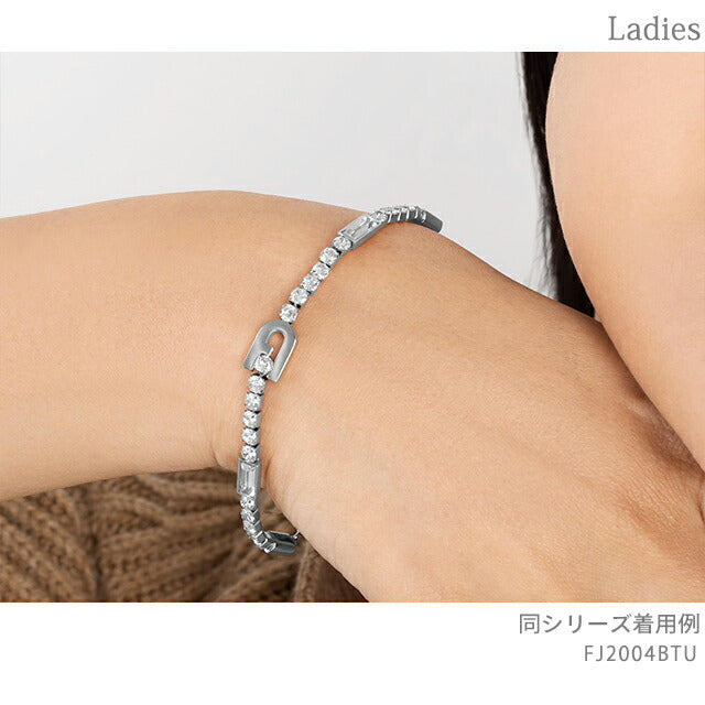 フルラ ブレスレット レディース ブランド スパークリング ブレスレット ステンレススチール FJ2004BTU シルバー アクセサリー FJ2004BTU