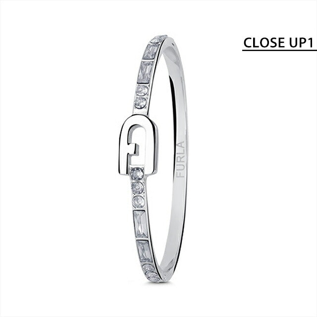 フルラ バングル レディース ブランド スパークリング バングル ステンレススチール FJ2021BTL シルバー アクセサリー FJ2021BTL