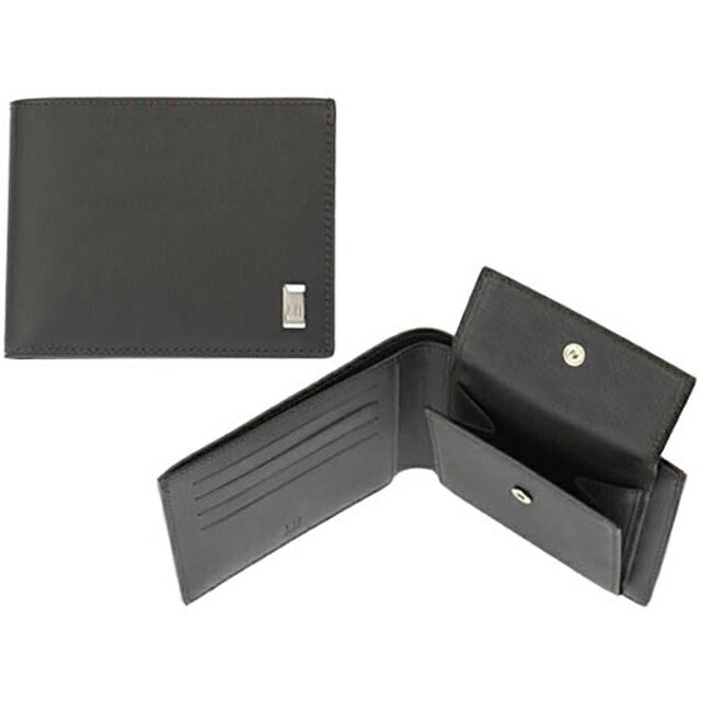 ダンヒル 二つ折り財布 メンズ ブランド dunhill FP3070E BLK ブラック FP3070E-BLK