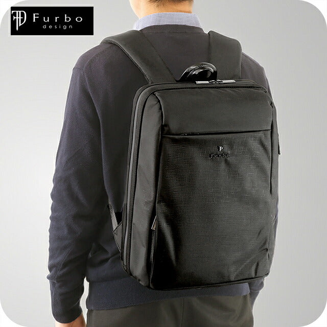 フルボ リュック メンズ レディース ブランド Furbo ヴェルソ ビジネスカバン ビジネスバッグ バックパック FRB025 ブラック バッグ FRB025-BK-BK