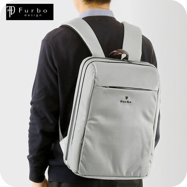 フルボ リュック メンズ レディース ブランド Furbo ヴェルソ ビジネスカバン ビジネスバッグ バックパック FRB025 グレー バッグ FRB025-GY-BR