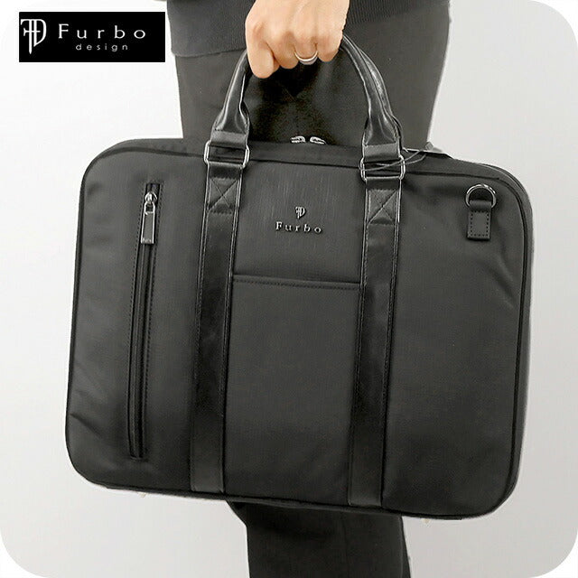 フルボ ビジネスバッグ メンズ レディース ブランド Furbo ヴェルソ ビジネスカバン ブリーフケース リクルートバッグ FRB026 バッグ FRB026-BK-BK