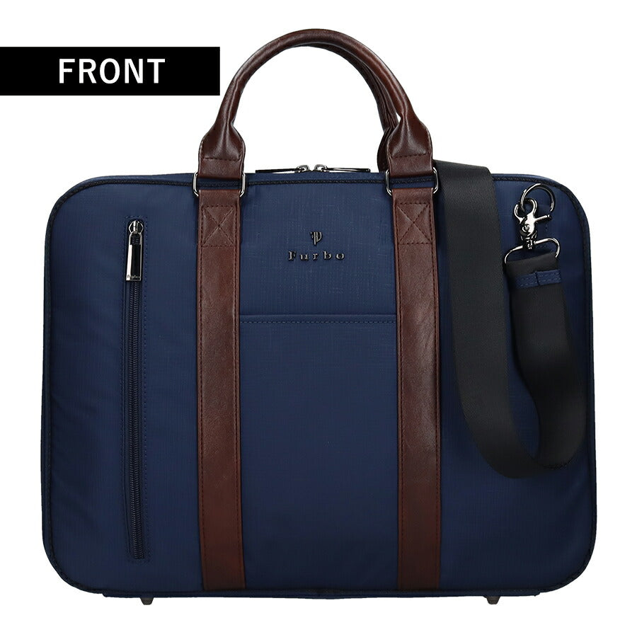 フルボ ビジネスバッグ メンズ レディース ブランド Furbo ヴェルソ ビジネスカバン ブリーフケース リクルートバッグ FRB026 バッグ FRB026-NV-BR