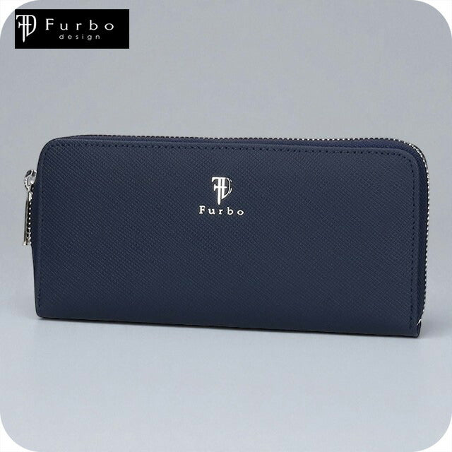 フルボ 長財布 メンズ レディース ブランド Furbo 革 レザーウォレット 小銭入れあり FRB150 ネイビー 財布 FRB150-NV