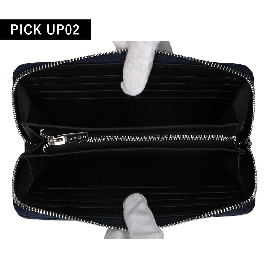 フルボ 長財布 メンズ レディース ブランド Furbo 革 レザーウォレット 小銭入れあり FRB150 ネイビー 財布 FRB150-NV