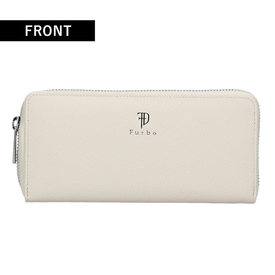 フルボ 長財布 メンズ レディース ブランド Furbo 革 レザーウォレット 小銭入れあり FRB150 ホワイト 財布 FRB150-WH