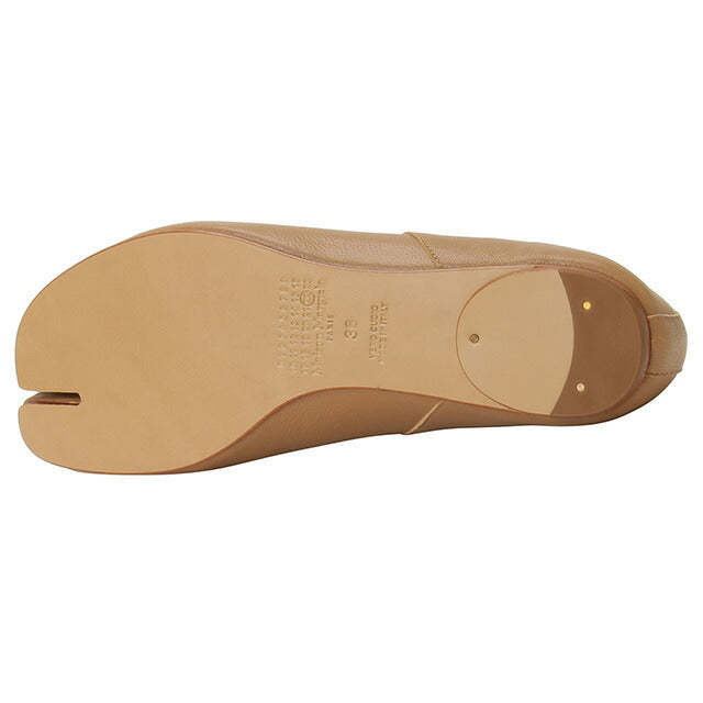 メゾンマルジェラ MAISON MARGIELA S58WZ0042 P3753 T4091 36.5 タビ バレエシューズ 足袋 フラットシューズ 日本サイズ23.5cm ベージュ FSMG00009L