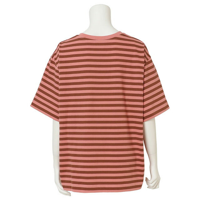 マリメッコ marimekko 091126 846 S ウニッコ ワンポイント ボーダー柄 クルーネック ドロップショルダー 半袖 Tシャツ Sサイズ 記念品 プレゼント ギフト FTMM00446L
