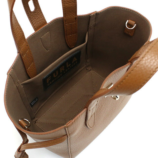 フルラ ハンドバッグ レディース ブランド FURLA FURLA NET レザー ブルガリア BASRFUA COGNAC ブラウン系 バッグ FURBASRFUA011