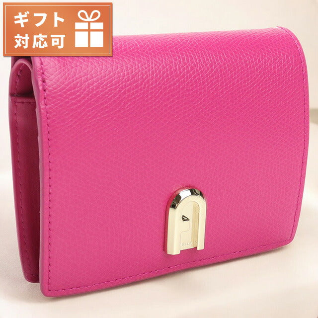 フルラ 二つ折り財布 レディース ブランド FURLA FURLA 1927 レザー 中国<br>外側:ファスナー開閉 PDF7ACO PEONIA FUXIA ピンク系 財布 FURPDF7ACO011