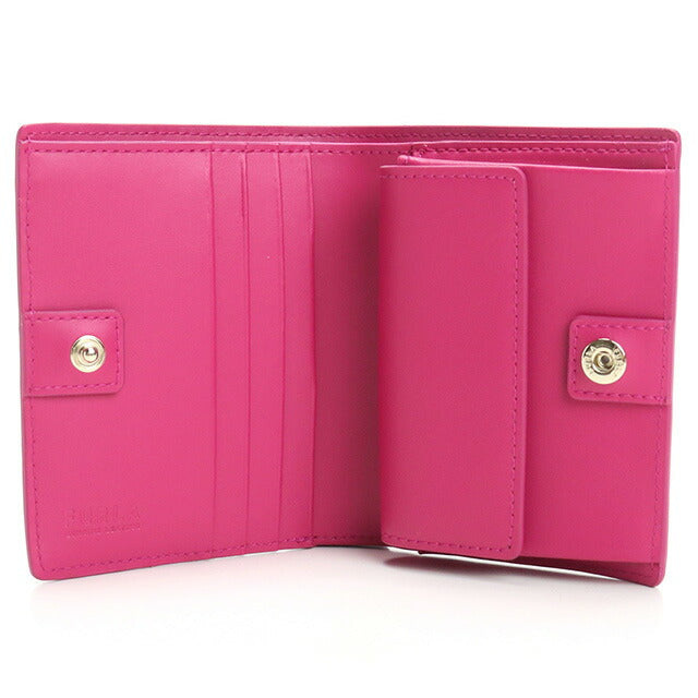 フルラ 二つ折り財布 レディース ブランド FURLA FURLA 1927 レザー 中国<br>外側:ファスナー開閉 PDF7ACO PEONIA FUXIA ピンク系 財布 FURPDF7ACO011