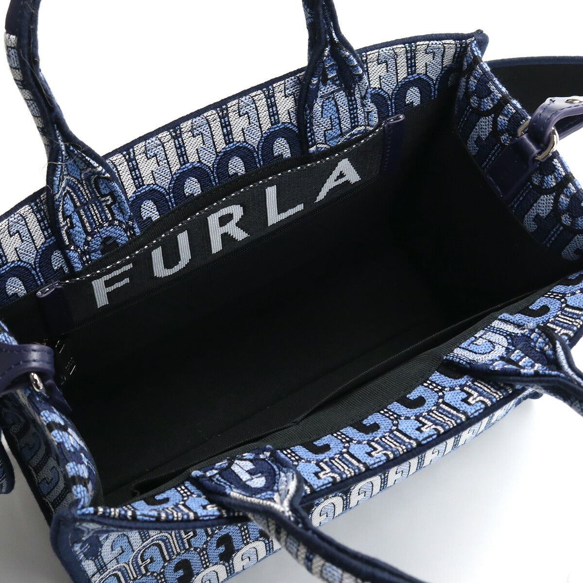 フルラ トートバッグ レディース ポリエステル コットン ビスコース レザー WB00299 TONI BLU DENIM ブルー系 マルチカラー バッグ FURWB00299011