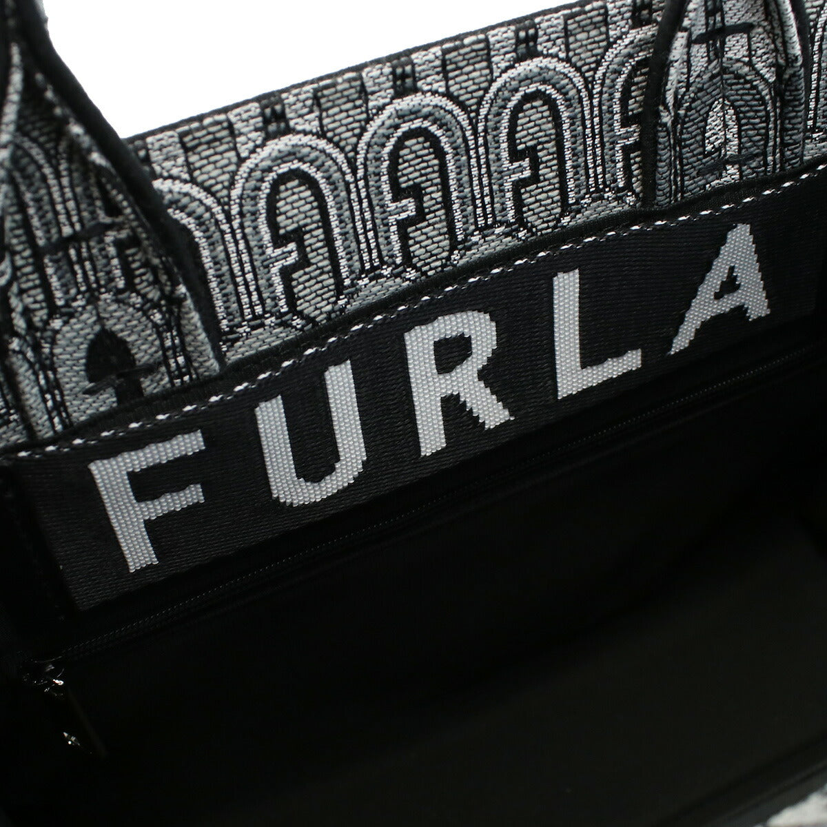 フルラ トートバッグ レディース ポリエステル コットン ビスコース レザー WB00299 TONI GRIGIO ブラック グレー系 バッグ FURWB00299071