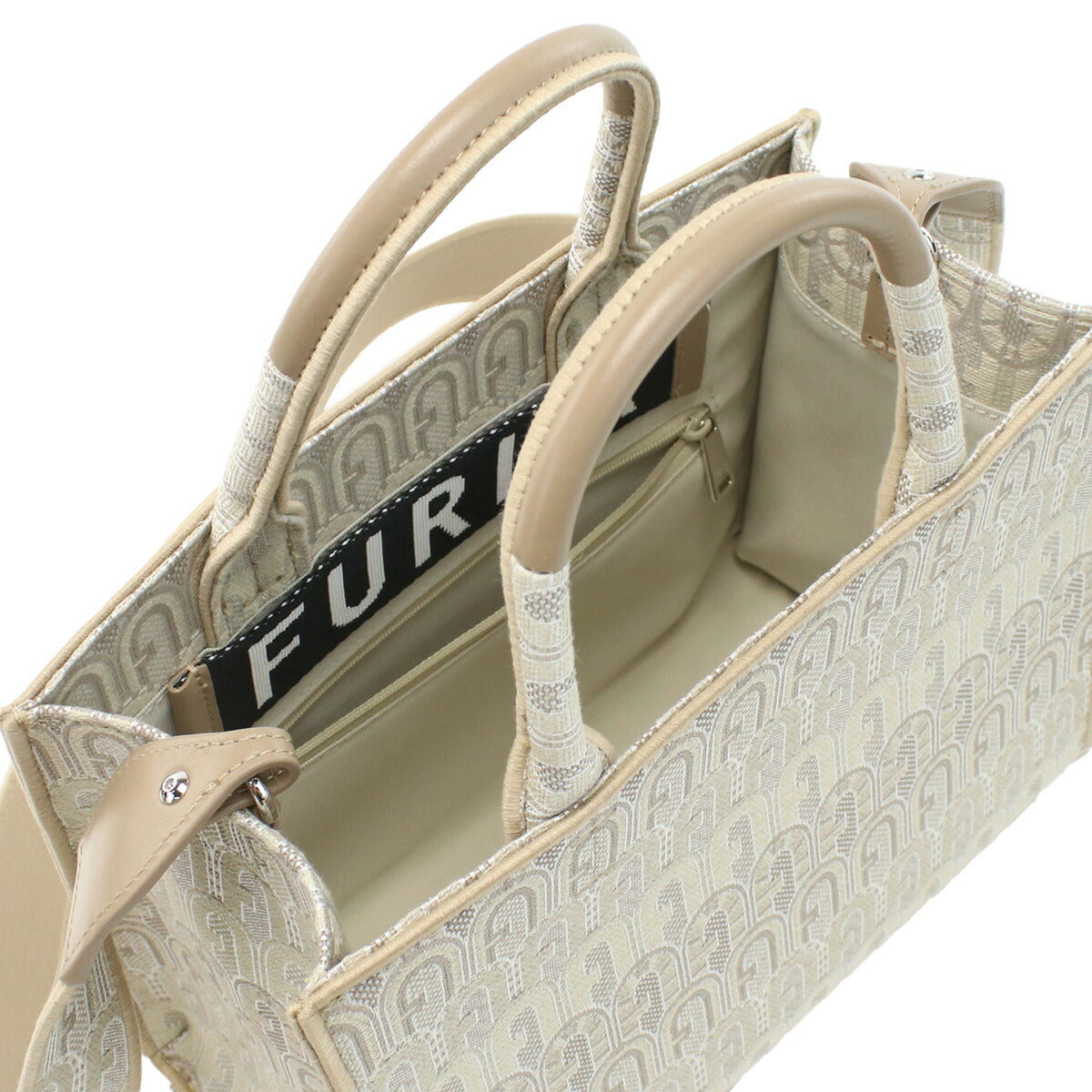 フルラ トートバッグ レディース ポリエステル コットン ビスコース レザー WB00299 TONI NATURALI ベージュ系 バッグ FURWB00299081