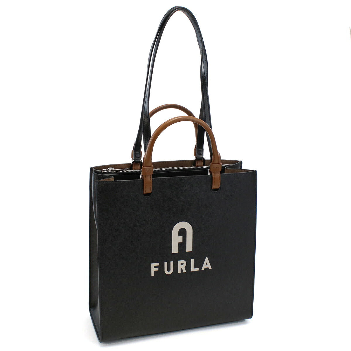 フルラ トートバッグ レディース レザー WB00728 NERO+PERLA ブラック バッグ FURWB00728011