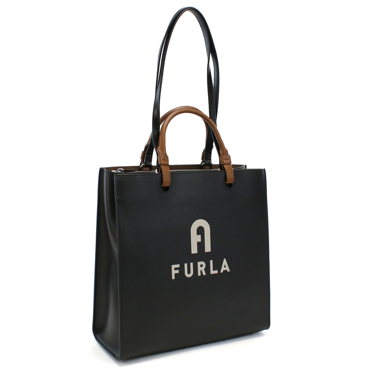 フルラ トートバッグ レディース レザー WB00728 NERO+PERLA ブラック バッグ FURWB00728011