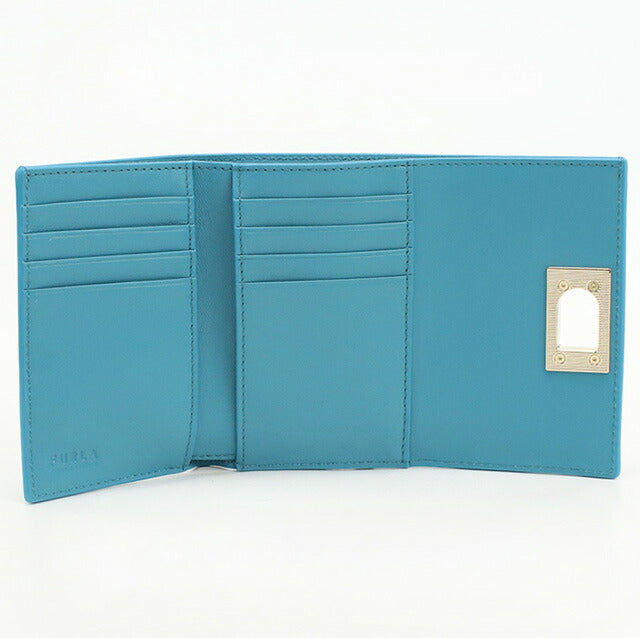 フルラ 三折財布 レディース ブランド Furla FURLA 1927 レザー WP00225 ブルー 財布 FURWP00225051