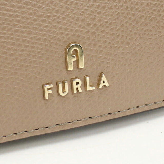 フルラ 二つ折り財布 二折財布小銭入付き 二つ折り財布 二折財布 コンパクト レディース ブランド FURLA FURLA CAMELIA レザー WP00304 ベージュ FURWP00304221