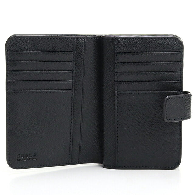 フルラ 二つ折り財布 二折財布小銭入付き 二つ折り財布 二折財布 コンパクト レディース ブランド FURLA FURLA CAMELIA レザー WP00314 ブラック FURWP00314011