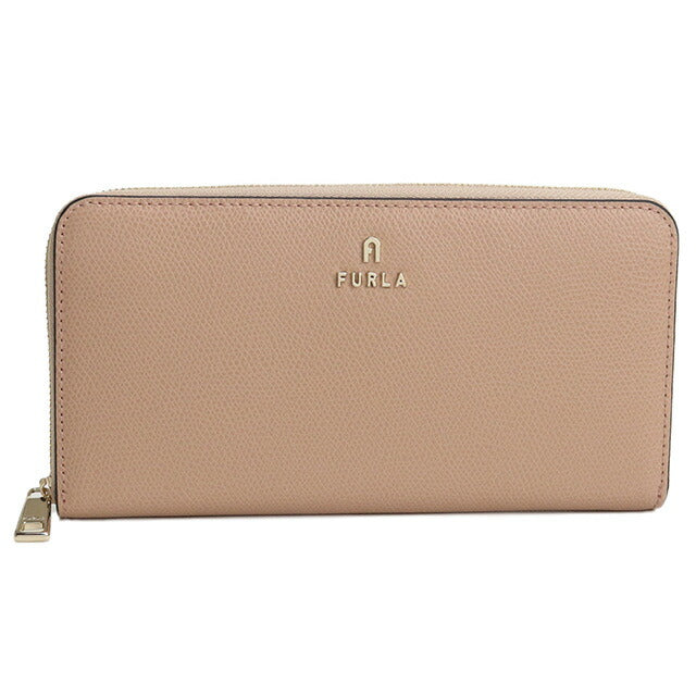 フルラ 長財布ラウンドファスナー レディース ブランド FURLA FURLA CAMELIA レザー WP00322 CAMEO+BALLERINA ベージュ系 財布 FURWP00322061