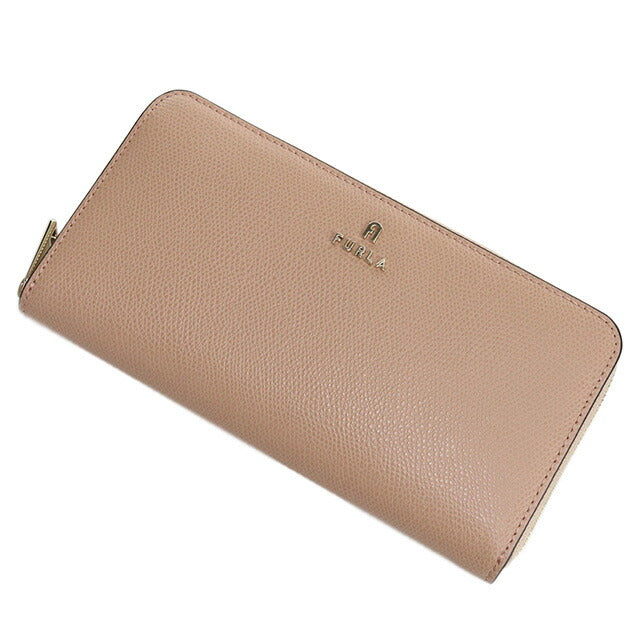 フルラ 長財布ラウンドファスナー レディース ブランド FURLA FURLA CAMELIA レザー WP00322 CAMEO+BALLERINA ベージュ系 財布 FURWP00322061