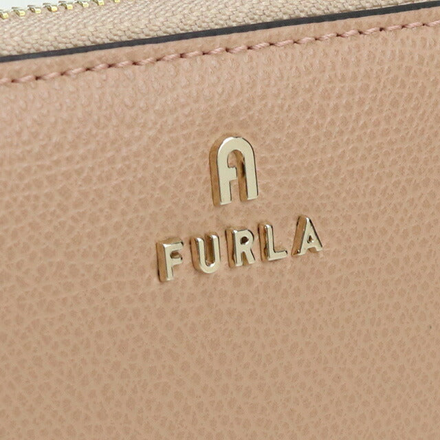 フルラ 長財布ラウンドファスナー レディース ブランド FURLA FURLA CAMELIA レザー WP00322 CAMEO+BALLERINA ベージュ系 財布 FURWP00322061