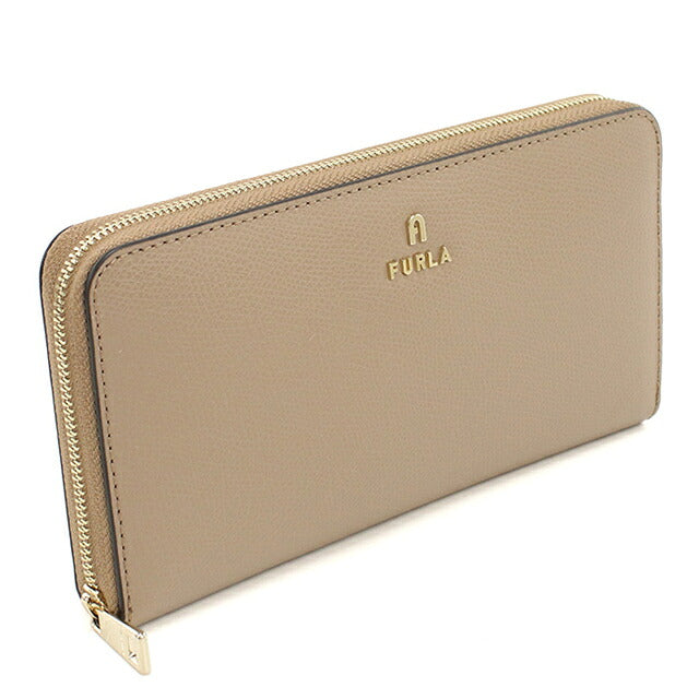 フルラ 長財布ラウンドファスナー レディース ブランド FURLA FURLA CAMELIA レザー WP00322 ベージュ FURWP00322111
