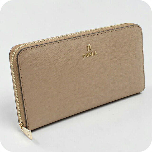フルラ 長財布ラウンドファスナー レディース ブランド FURLA FURLA CAMELIA レザー WP00322 ベージュ FURWP00322111