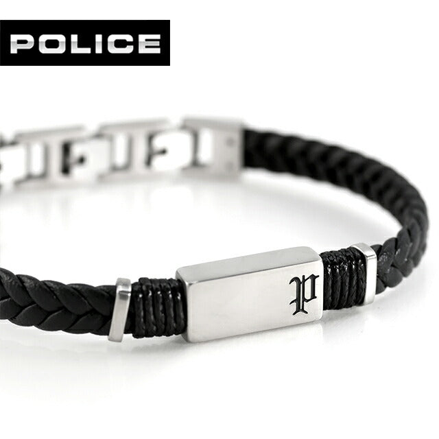 ポリス ブレスレット メンズ ブランド POLICE RIDGECORD GB0079503 ブラック アクセサリー GB0079503
