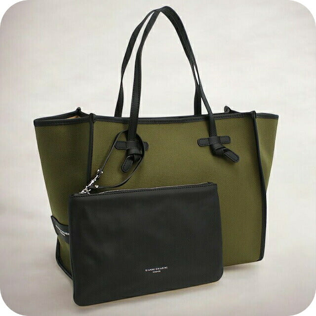 ジャンニ キアリーニ トートバッグ レディース ブランド GIANNI CHIARINI イタリア 6850 MILITARE-CORDA カーキ バッグ GIA6850021