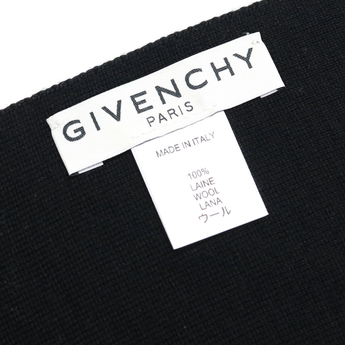 ジバンシー ストール レディース ウール100% イタリア BG003M ブラック 小物 GIVBG003M021