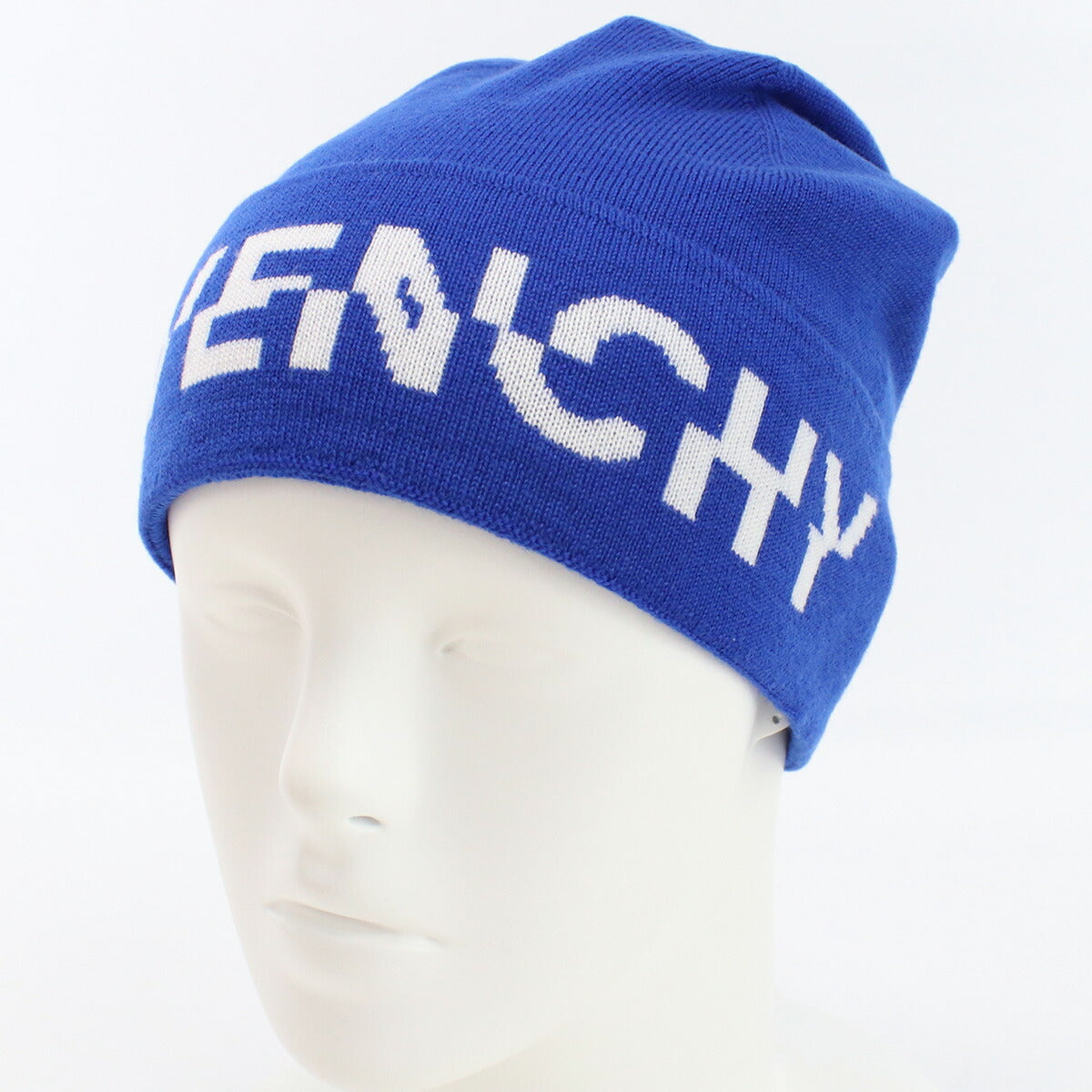 ジバンシー ニットキャップ メンズ ウール100% イタリア BPZ016 ブルー系 小物 GIVBPZ016011