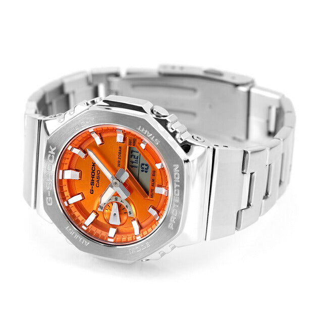 gショック ジーショック G-SHOCK クォーツ 電池式 GM-2110D-4A アナログデジタル 2100シリーズ メンズ 腕時計 ブランド カシオ casio アナデジ オレンジ GM-2110D-4ADR