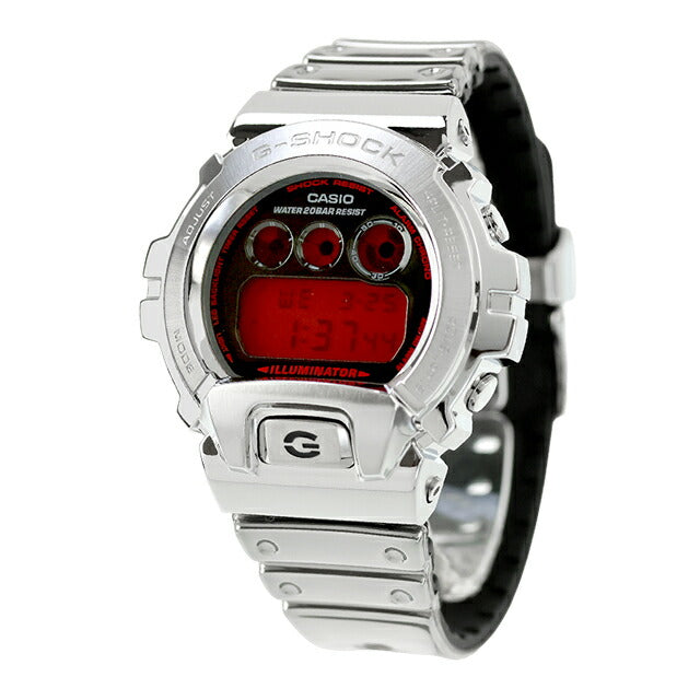 【新品】カシオ CASIO G-SHOCK 腕時計 メンズ GM-6900YRA-8DR FINE LLIC SERIES DIGITAL 6900 Series クォーツ 電池式 ブラックxシルバー デジタル表示 GM-6900YRA-8DR ｜ カシオ Gショック(G-SHOCK) - 腕時計のななぷれ