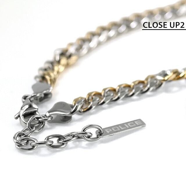 ポリス ネックレス メンズ ブランド POLICE LONG-LASTING GN0006602 シルバー ゴールド アクセサリー GN0006602