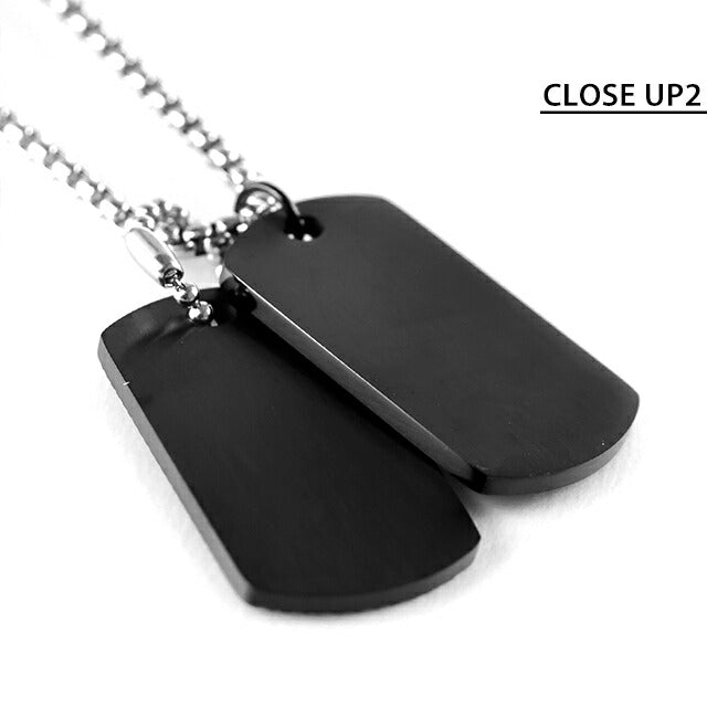 ポリス ネックレス メンズ ブランド POLICE DOUBLETAG プレート GN0042001 シルバー ブラック アクセサリー GN0042001