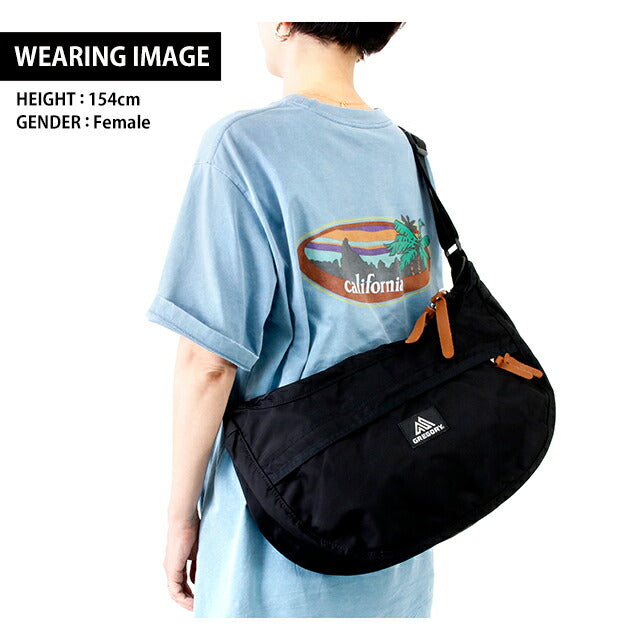 グレゴリー ショルダーバッグ メンズ レディース ブランド サッチェル M かばん ナイロン ブラック バッグ GR-65333-1041