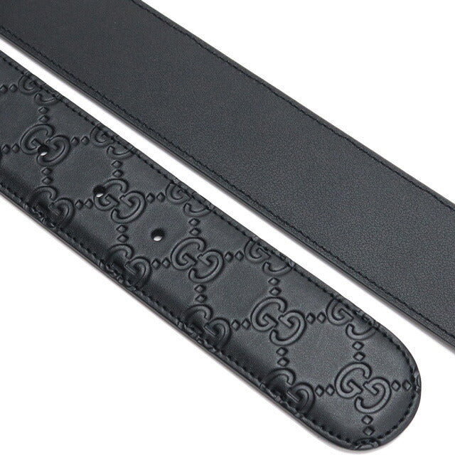 グッチ ベルト メンズ ブランド GUCCI LEATHER GG/LEATHE レザー イタリア 411924 ブラック 小物 選べるモデル GUC411924A