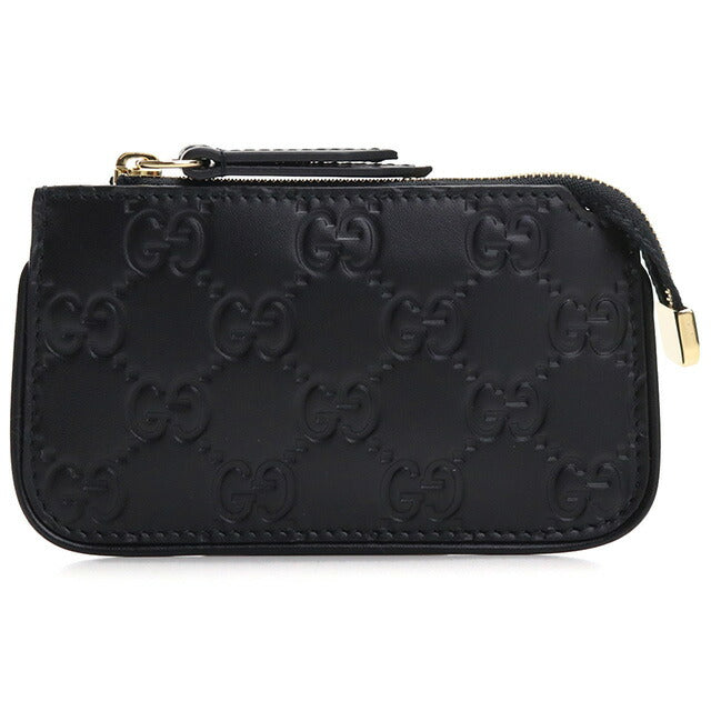 グッチ キーリング付小銭入れ レディース ブランド GUCCI レザー イタリア 447964 ブラック 財布 GUC447964011