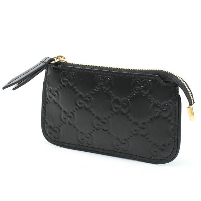 グッチ キーリング付小銭入れ レディース ブランド GUCCI レザー イタリア 447964 ブラック 財布 GUC447964011