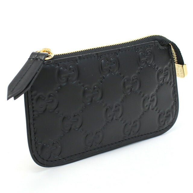 グッチ キーリング付小銭入れ レディース ブランド GUCCI レザー イタリア 447964 ブラック 財布 GUC447964011