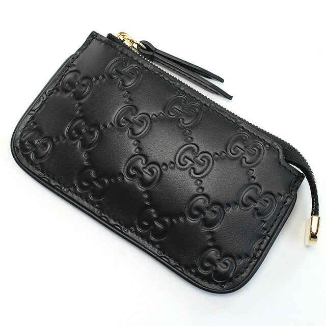 グッチ キーリング付小銭入れ レディース ブランド GUCCI レザー イタリア 447964 ブラック 財布 GUC447964011