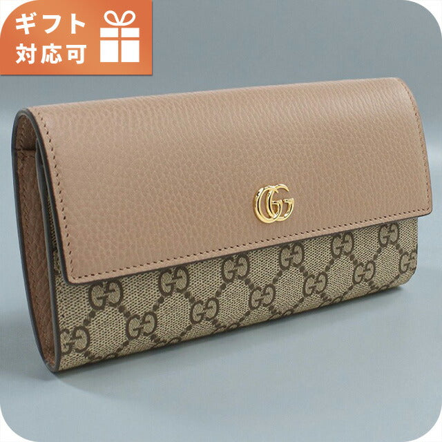 グッチ 長財布ニ折小銭入付き レディース ブランド GUCCI PETITE MARMONT 456116 ベージュ 財布 GUC456116071