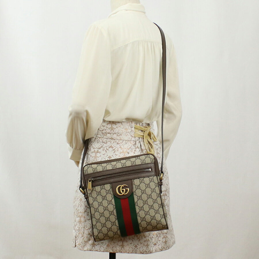 グッチ 斜め掛け ショルダーバッグ ユニセックス ブランド GUCCI OPHIDIA 547926 ブラウン バッグ GUC547926011