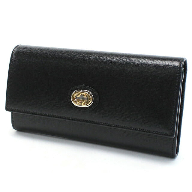 グッチ 長財布二折 レディース ブランド GUCCI レザー イタリア 598531 ブラック 財布 GUC598531011
