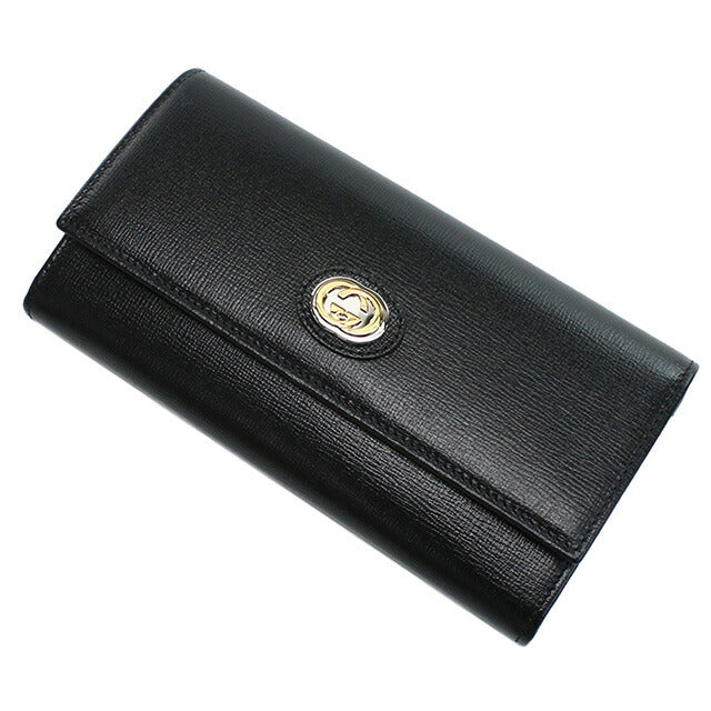 グッチ 長財布二折 レディース ブランド GUCCI レザー イタリア 598531 ブラック 財布 GUC598531011